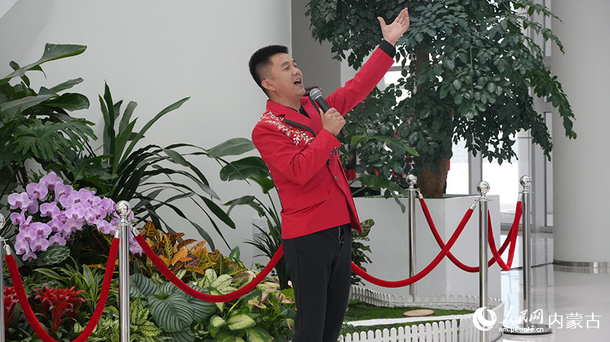 寧夏回族山花兒表演。實(shí)習(xí)生 王正玉攝