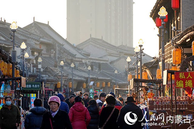 塞上老街。實(shí)習(xí)生 牛佳攝